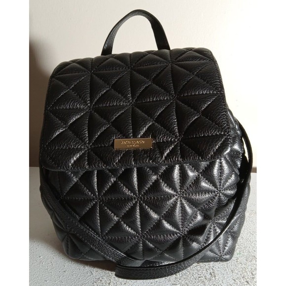 Kate Spade New York Black Quilted Leather Woman\'s Backpack Small main image 6